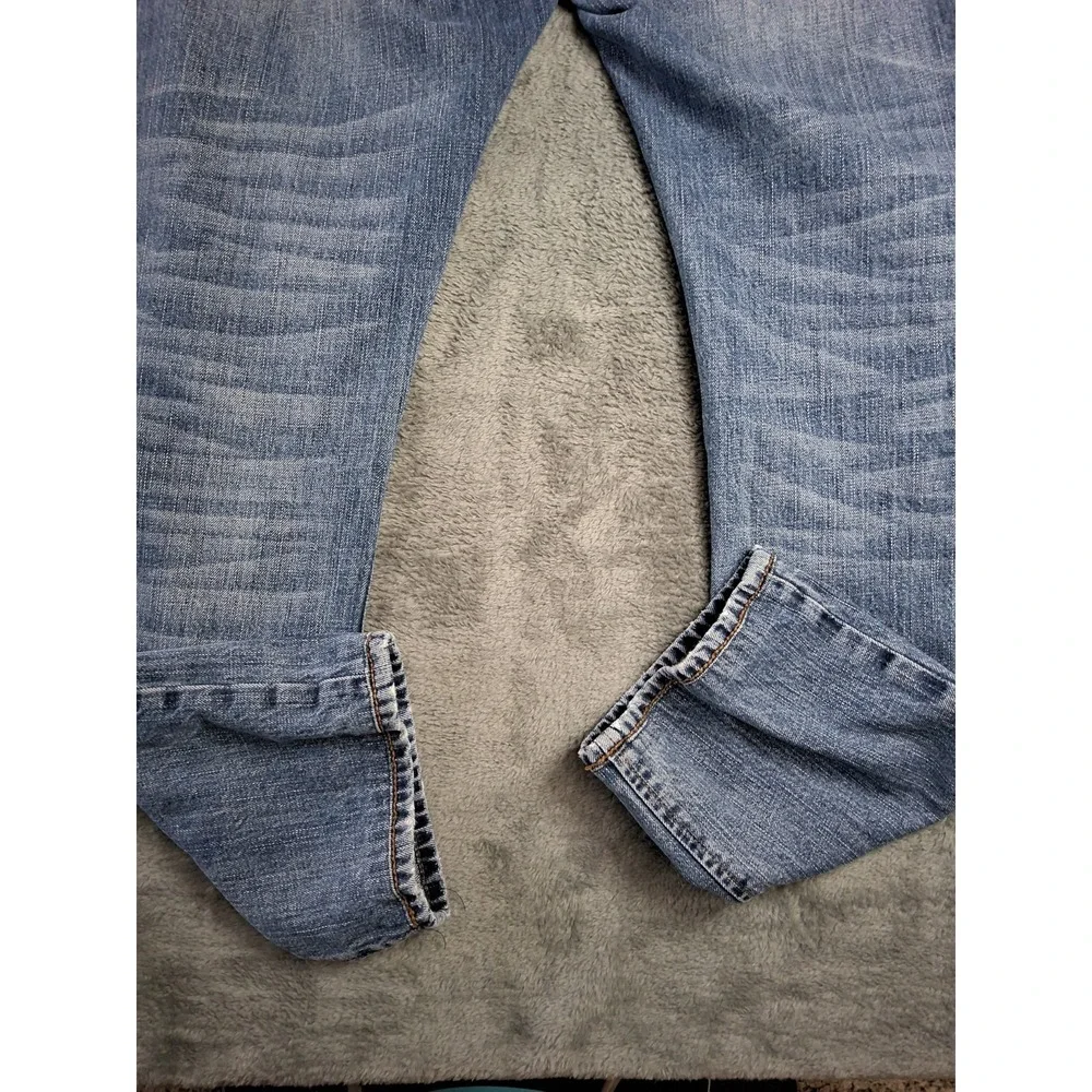 Mens Carbon 2 Colbalt Blue Denim Straight Leg Jeans Size 34x30. Preppy....
